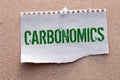 Carbon Neutral and ESG Concepts. Carbon Emission, Clean Energy. Royalty Free Stock Photo