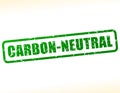 Carbon neutral text stamp