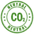 Carbon neutral vector stamp