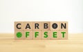 Carbon offset concept. Sustainable development and green business.