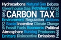 Carbon Tax Word Cloud Royalty Free Stock Photo