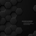 Carbon technology vector abstract background with space for text