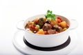 Carbonada - Stew made with beef, vegetables, and fruit, AI generative image. Royalty Free Stock Photo