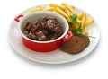 Carbonade flamande, flemish beef stew, belgian cuisine Royalty Free Stock Photo