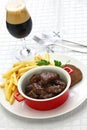 Carbonade flamande, flemish beef stew, belgian cuisine