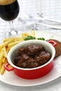 Carbonade flamande, flemish stew, belgian cuisine Royalty Free Stock Photo