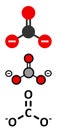 Carbonate anion, chemical structure