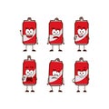 Carbonated cola soft drinks character cartoon mascot set expression pose in cute funny style