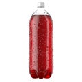 Carbonated Red Soft Drink Plastic Bottle