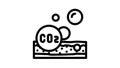 carboxytherapy procedure line icon animation