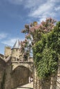 Carcasson fortificated castle is a UNESCO world heritage site Royalty Free Stock Photo