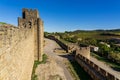 View on castle and village at Carcassonne