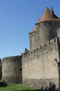 Carcassonne Forteress and castle medieval Royalty Free Stock Photo