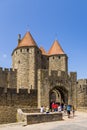 Carcassonne, France. View Narbonne Gate, 1280. UNESCO list