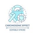 Carcinogenic effect concept icon Royalty Free Stock Photo