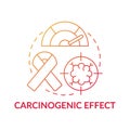 Carcinogenic effect concept icon Royalty Free Stock Photo