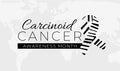 Carcinoid Cancer Awareness Month Background Illustration