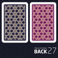 Card Back Abstract Pattern Background Underside