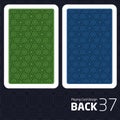 Card Back Abstract Pattern Background Underside Royalty Free Stock Photo