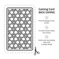 Card Back Abstract Pattern Background Underside