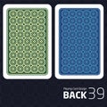 Card Back Abstract Pattern Background Underside Royalty Free Stock Photo