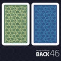 Card Back Abstract Pattern Background Underside Royalty Free Stock Photo