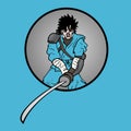 Card blue ninja