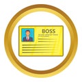 Card of boss icon