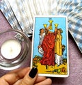 Three III of Cups Tarot Card Royalty Free Stock Photo