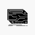 card, component, custom, electronic, memory Glyph Icon. Vector isolated illustration