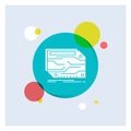 card, component, custom, electronic, memory White Glyph Icon colorful Circle Background