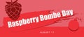 National Raspberry Bombe Day Royalty Free Stock Photo