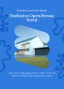 Card - Exclusive Open House Event - 1 Royalty Free Stock Photo