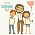 Card for father's day Royalty Free Stock Photo