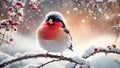 card funny cartoon character bird seasonal season fun design holiday winter snow decoration