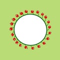 Card illustration design round circle berries design pattern prints