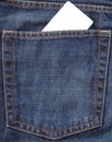 Card in jeans pocket