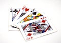 Card layout - four queens Royalty Free Stock Photo