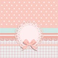 Card for little girls Royalty Free Stock Photo
