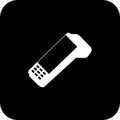Card Machine Vector Icon 2 Black Square, simple line vector for UI UX design. Symbol for website and mobile app interface and Royalty Free Stock Photo