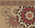 Card with mandalas Royalty Free Stock Photo