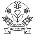 A Card Mothers Day 41 customizable Happy mother\'s day card template.