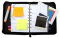 Binder With Organizer, Blank Post It Notes And Royalty Free Stock Photo
