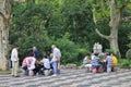 Card Players in Fuxing Park, Shanghai