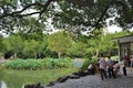 Card Players in Fuxing Park, Shanghai