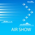 Advertising banner for air show