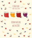 Card poster banner with jam. Vector Royalty Free Stock Photo