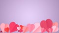 Card for Saint Valentine`s Day. Modern design, background or wallpaper Royalty Free Stock Photo