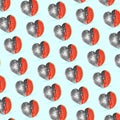 Card for Saint Valentine`s Day. Modern design, pattern, background or wallpaper Royalty Free Stock Photo