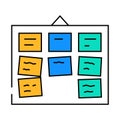 card sorting ux ui design icon color illustration Royalty Free Stock Photo